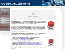 Tablet Screenshot of goldinmgmt.com